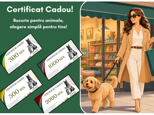Certificatul Cadou  – Cadoul Perfect pentru Iubitorii de Animale